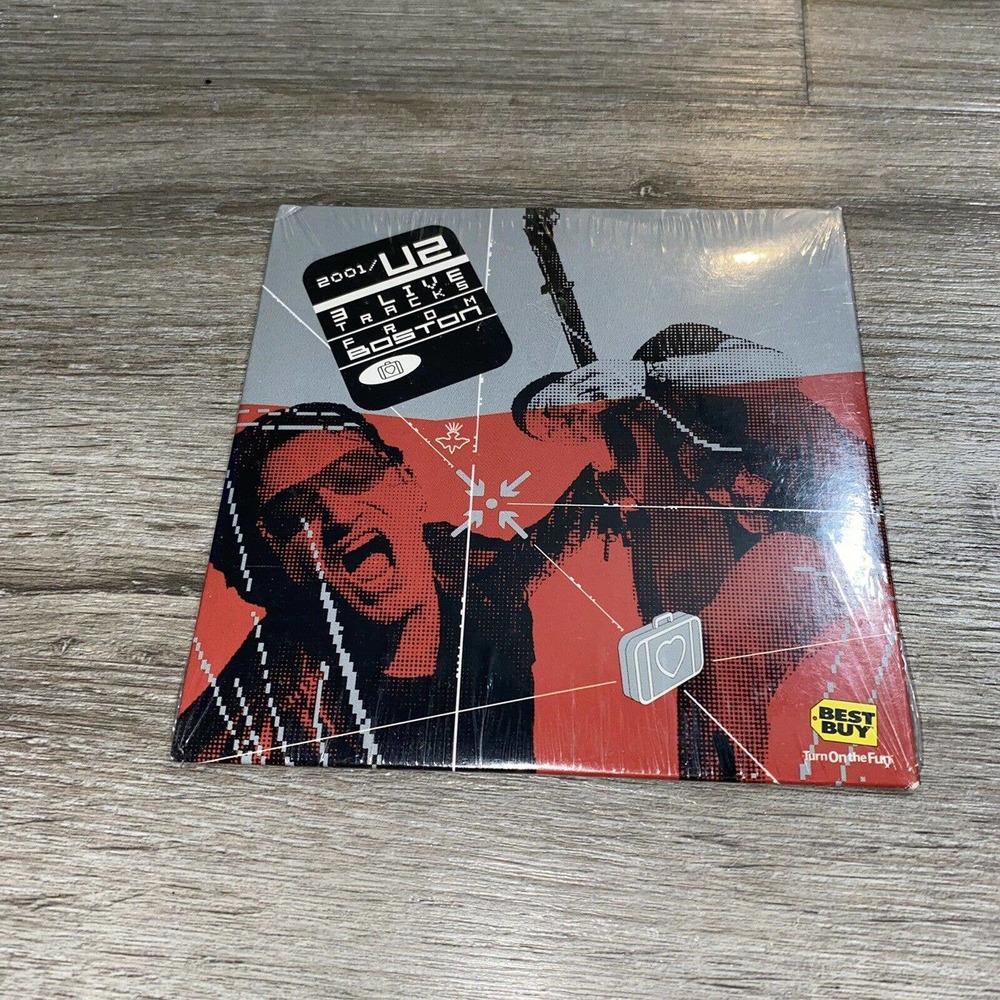 3 Live Tracks From Boston - Music CD U2 Interscope Records New Sealed